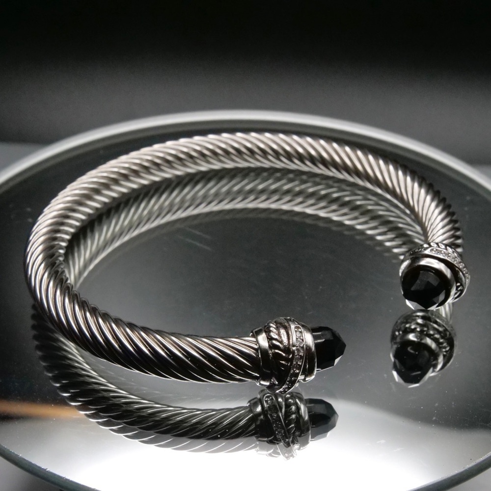 David Yurman Onyx Cable Cuff